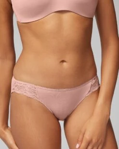 Vanishing Edge Cotton Blend W/Lace Bikini