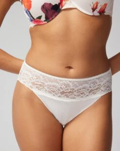 Vanishing Edge Cotton Blend W/Lace Hipster