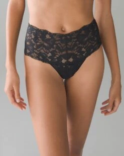 Embraceable Signature All-Over Lace Retro Thong