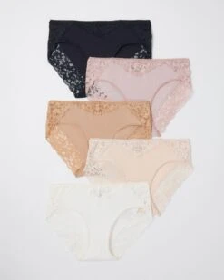 Embraceable Signature Lace Hipster 5 Pack