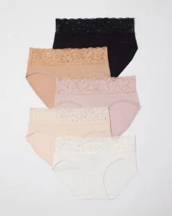 Embraceable Super Soft Signature Lace Hipster 5 Pack