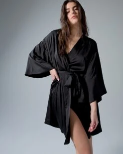 Satin Kimono Robe