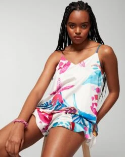 Satin Flirty Short Set