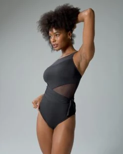 Bleu Rod Don't Mesh With Me High Neck One Piece