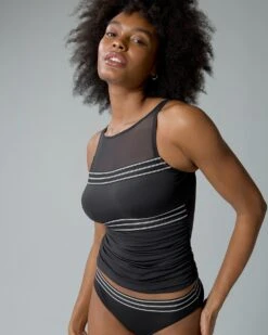 Bleu Rod Off Grid High Neck Tankini Top