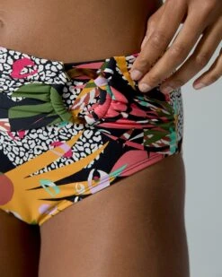 Bleu Rod Let's Get Loud High-Waisted Draped Bikini Bottom -Shapewear Favour 570343679ext2 large