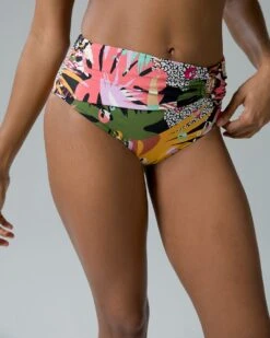 Bleu Rod Let's Get Loud High-Waisted Draped Bikini Bottom -Shapewear Favour 570343679ext3 large