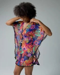 Bleu Rod Night Safari Chiffon Caftan 8 Bleu Rod Night Safari Chiffon Caftan -Shapewear Favour 570343682ext2 large