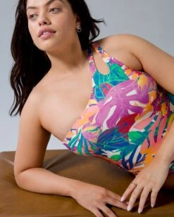 Soma Swim One-Shoulder One-Piece Swimsuit -Shapewear Favour 570344651ext3 large