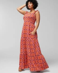 Soft Jersey Flutter Sleeve Maxi Bra Dress