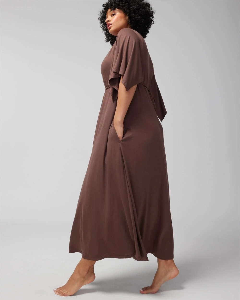 Soft Jersey Caftan Midi Bra Dress 4 Soft Jersey Caftan Midi Bra Dress - Image 2