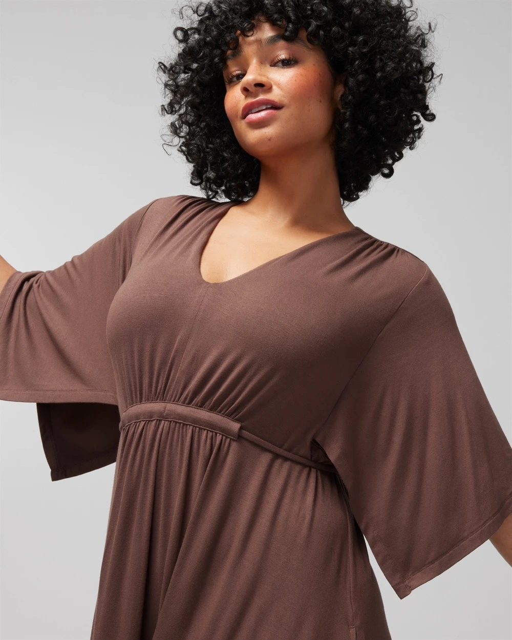 Soft Jersey Caftan Midi Bra Dress 6 Soft Jersey Caftan Midi Bra Dress - Image 4
