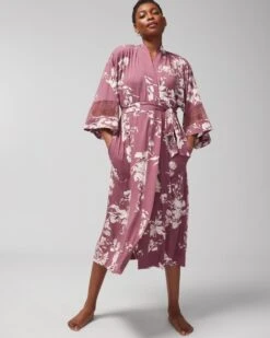 Cool Nights Lace Long Robe